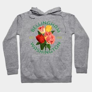 Bellingham Washington Spring Tulip Gardeners Floral Hoodie